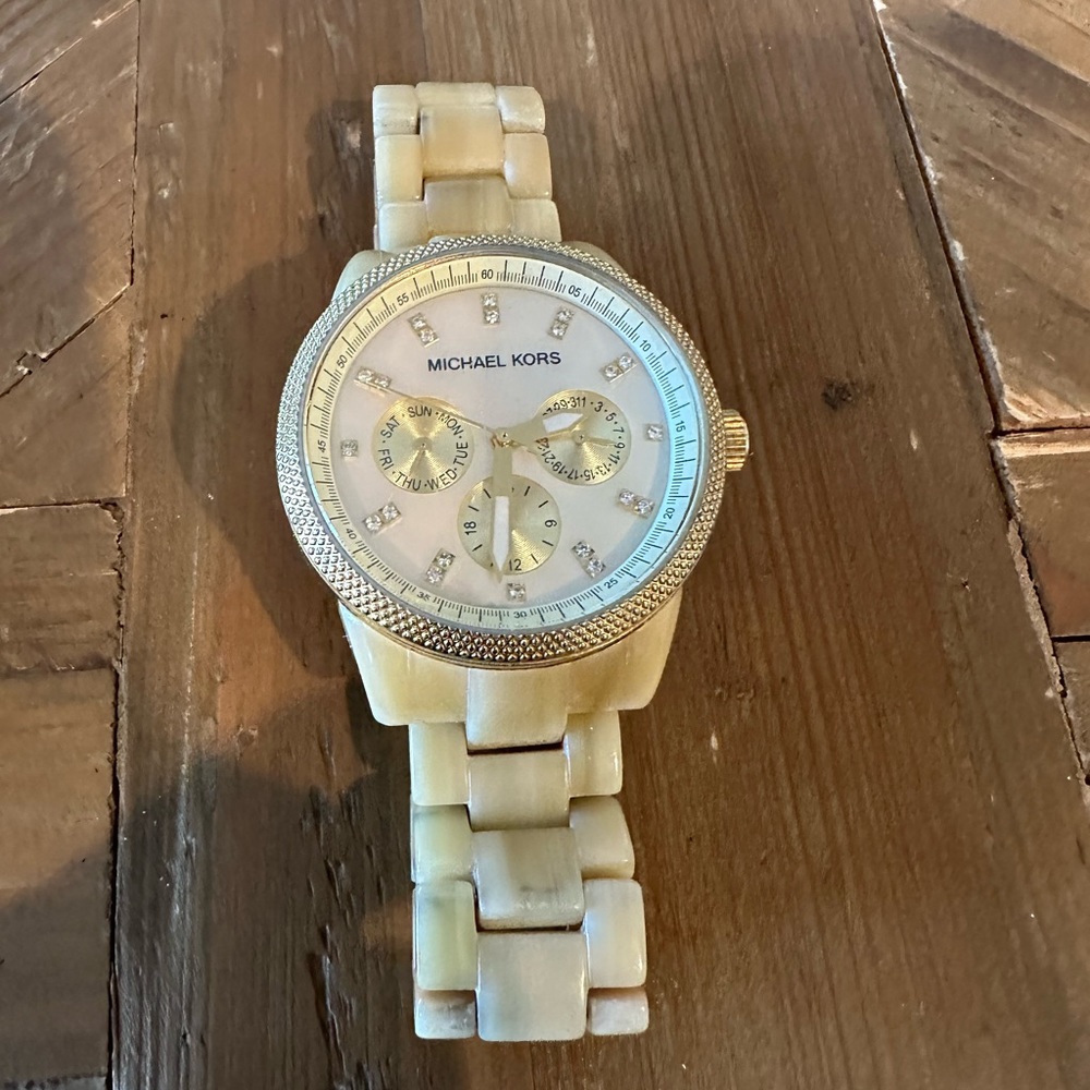 Michael Kora Blonde Tortoise Watch